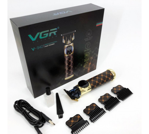Машинка для стрижки волосся без шуму VGR, Машинка для стрижки волосся потужна, Тример бездротовий KE-72 за 1089 грн