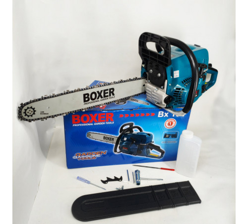 Бензопила Boxer BX-102 5,9 Квт С Двумя Направляющими И Цепями TQ-97