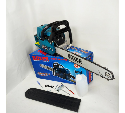 Бензопила Boxer BX-102 5,9 Квт С Двумя Направляющими И Цепями TQ-97