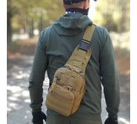 Сумка через плечо из военной ткани, Сумка через плечо военной расцветки Мужская плечевая слинг EP-54