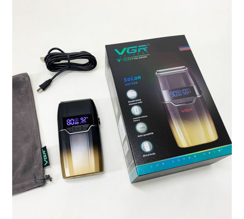 Професійна електробритва бритва для бороди VGR V-308, Професійна бритва-шейвер, Портативна бритва ZL-89