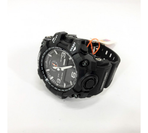 Наручний годинник для армії SKMEI 1586BK BLACK, Годинник на руку для військового Рибальський TV-47