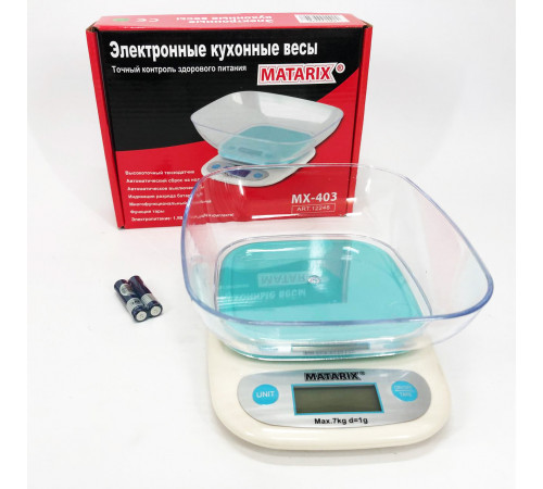 Кухонные весы для кондитера MATARIX MX-403, Мерные весы для кухни Кухонные мини QI-23