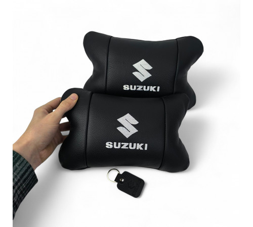 Подарунок в машину чоловікові Suzuki Сузукі, Подушка підголівник для подорожей, Автоподушка під голову ZP-91