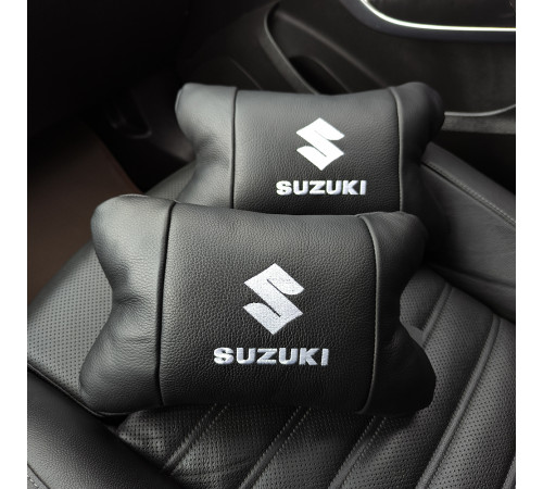 Подарунок в машину чоловікові Suzuki Сузукі, Подушка підголівник для подорожей, Автоподушка під голову ZP-91