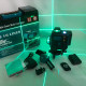 Лазерный уровень 50 метров Laser 4D, Лазерный уровень нивелир с запасной батареей HP-33