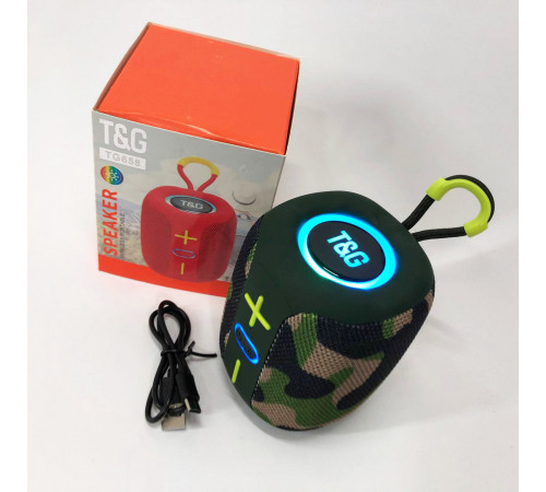 Блютуз колонка с динамичной подсветкой TG658, Bluetooth колонка с хорошей батареей OW-77