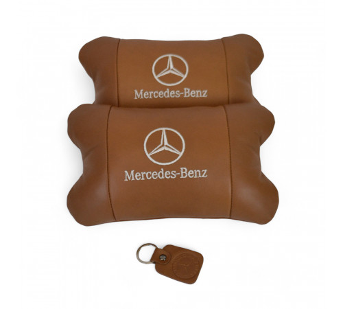 Подарок подушка дорожная Mercedes-Benz Мерседес, Автомобильная подушка для шеи с лого ZM-95