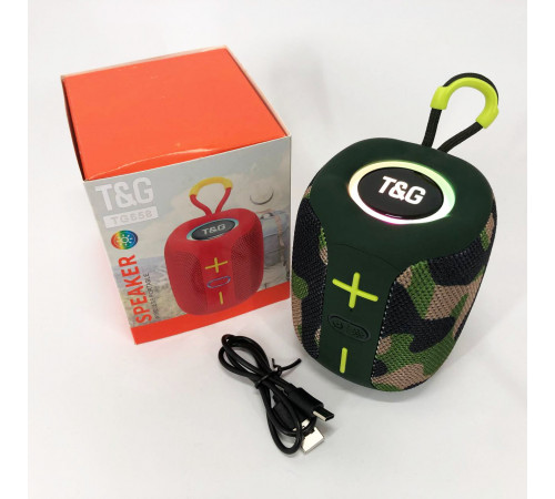 Блютуз колонка с динамичной подсветкой TG658, Bluetooth колонка с хорошей батареей OW-77
