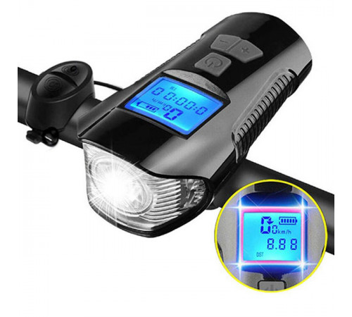 Ліхтарик для велосипеда XA-585-T6+2LED, Фара на кермо велосипеда, Водостійкий велоліхтар XU-52