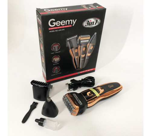 Портативная мужская профессиональная бритва GEMEI / Geemy GM-595, Беспроводная электробритва для бороды XG-54