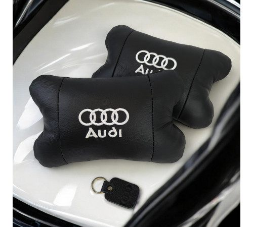 Подушки на підголівник в машину Audi / Ауді, Подушка для голови в авто, Подарунок подушка дорожня IE-82 за 1659 грн