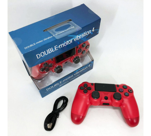 Джойстик DOUBLESHOCK для PS 4, игровой беспроводной геймпад PS4/PC аккумуляторный джойстик. Цвет: красный ZK-74