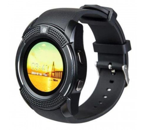 Розумні смарт-годинник Smart Watch V8. Колір: чорний RO-55 за 541 грн