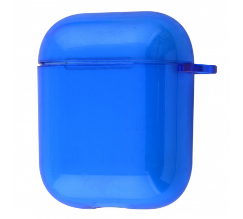 Чехол для Apple AirPods силиконовый ярко-синий SQ-88