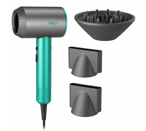 Профессиональный фен для работы VGR V-440, Фен для укладки волос салонный Фен-стайлер сушки волос QI-58