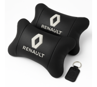 Автоподушка для голови і шиї Renault Рено, Автомобільна подушка в подарунок, Автоподушки з логотипом IL-26