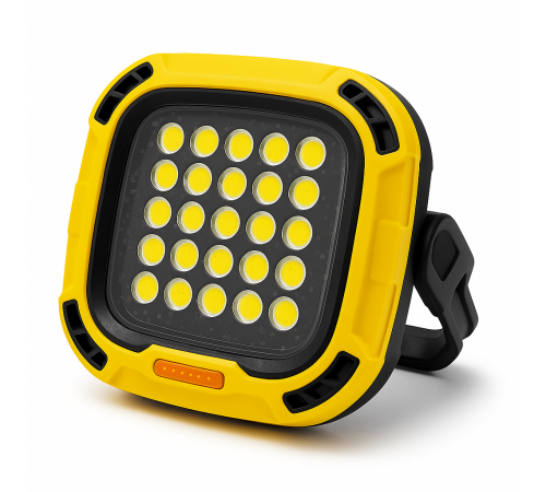 Прожектор для кемпинга с белым, желтым и красным светом и Power bank Yellow WO-59