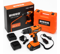 Найбільш надійний шуруповерт BISSO B6008 21V, Дриль-шуруповерт акумуляторний з набором насадок ZQ-23