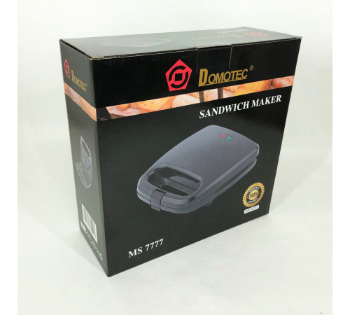 Сендвічниця зі знімними формами DOMOTEC, Сендвічниця з антипригарними панелями, Бутербродниця побутова FO-19