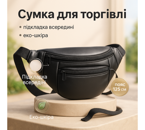 Удобная сумка-бананка для путешествий, Сумочка бананка мужская, Мужская бананка на грудь IW-16