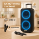 Колонка для караоке с микрофоном на аккумуляторе, Музыкальная блютуз колонка с подсветкой FK-33