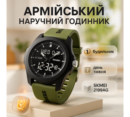 Часы Спецназ SKMEI, Часы мужские спортивные с шагомером кварцевые армейские MS-24