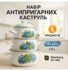 Набір каструль з нержавіючої сталі, Набір каструль з жаростійкою кришкою Каструлі прозорими кришками XZ-92