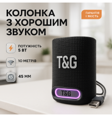 Блютуз аудио приемник TG396, Bluetooth колонка с функцией радио, Громкая блютуз колонка WA-76