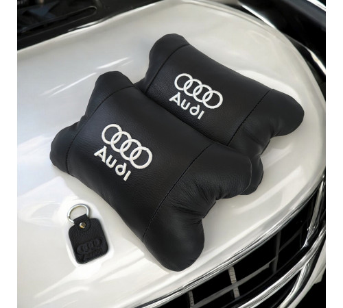 Подушки на підголівник в машину Audi / Ауді, Подушка для голови в авто, Подарунок подушка дорожня IE-82 за 1659 грн