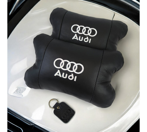Подушки на підголівник в машину Audi / Ауді, Подушка для голови в авто, Подарунок подушка дорожня IE-82 за 1659 грн