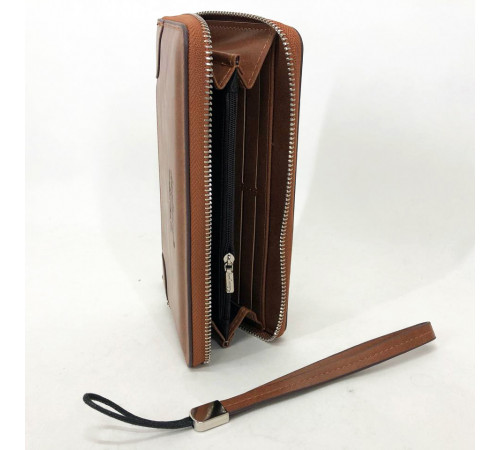 Мужская сумка кошелек в подарок Baellerry leather brown, Вертикальное мужское портмоне из кожи IC-34