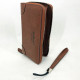 Мужская сумка кошелек в подарок Baellerry leather brown, Вертикальное мужское портмоне из кожи IC-34