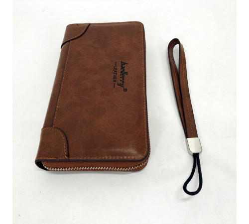 Мужская сумка кошелек в подарок Baellerry leather brown, Вертикальное мужское портмоне из кожи IC-34