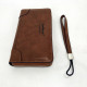 Мужская сумка кошелек в подарок Baellerry leather brown, Вертикальное мужское портмоне из кожи IC-34