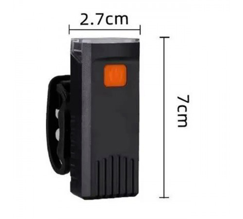 Передний фонарь на велосипед 604-LED 100LUM, Велофара с зарядкой от usb, Освещение для велосипеда RJ-56