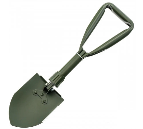 Лопата туристическая многофункциональная Shovel 009, мини лопата для кемпинга, саперная лопата. Цвет: зеленый MN-55