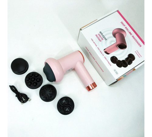 Масажер для шиї та спини Deep Rolling Massager, Масаж для нижньої частини спини, плечей MX-29 за 829 грн