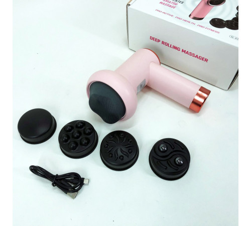 Масажер для шиї та спини Deep Rolling Massager, Масаж для нижньої частини спини, плечей MX-29 за 829 грн