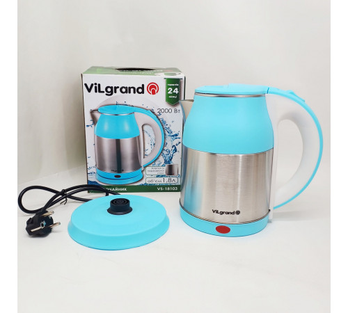 Красивый чайник кухонный Vilgrand, Электрический чайник с индикатором питания Хороший для дома VJ-48