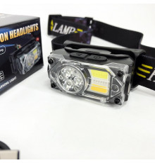 Фонарь на голову для гаража и дачи YY-19B-3SMD+2COB(white+yellow+red), Фонарь на голову для туристов WX-70