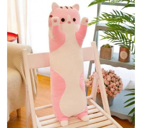 Кот подушка из флиса, Игрушка антистресс котик, Игрушка 3 в 1 кот батон Мягкий пушистый ON-33