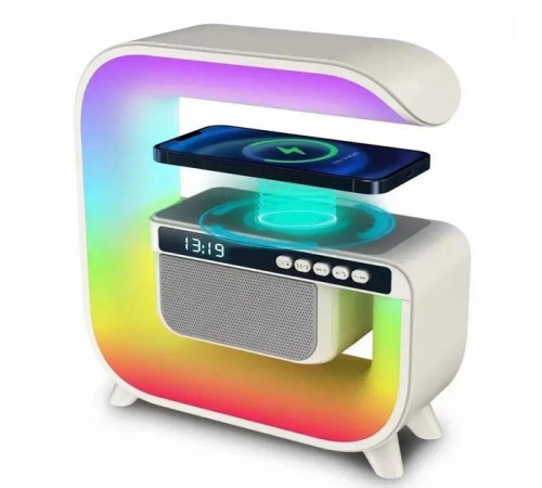 Годинник хамелеон з термометром будильник нічник RGB G3, Нічний світильник з зарядним пристроєм TM-94