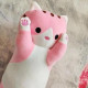 Кот подушка из флиса, Игрушка антистресс котик, Игрушка 3 в 1 кот батон Мягкий пушистый ON-33
