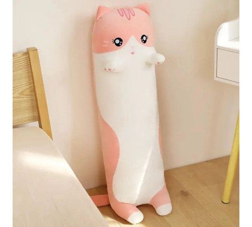 Кот подушка из флиса, Игрушка антистресс котик, Игрушка 3 в 1 кот батон Мягкий пушистый ON-33