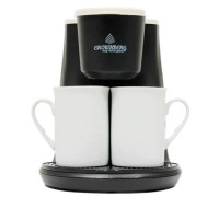 Крапельна електрична кавоварка для дому на 2 чашки Crownberg CB-1568 500Вт KA-93