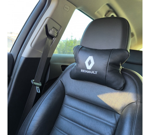 Автоподушка для голови і шиї Renault Рено, Автомобільна подушка в подарунок, Автоподушки з логотипом IL-26 за 1594 грн