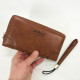 Мужская сумка кошелек в подарок Baellerry leather brown, Вертикальное мужское портмоне из кожи IC-34