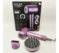 Електричний фен для укладання ADLER AD 2270P 1600Вт, Потужний фен для сушіння та укладання волосся IG-52