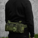 Сумка - підсумок тактична поясна Tactical військова, сумка нагрудна з ременем на плече 5 літрів кордура хакі OG-48